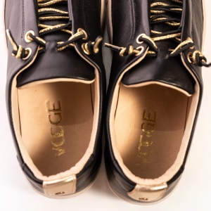 Adidași piele negru VOЕТТI damă - Eleganță & Confort!