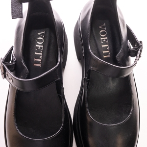 Pantofi Mary Jane cu platformă neagră - Voetti