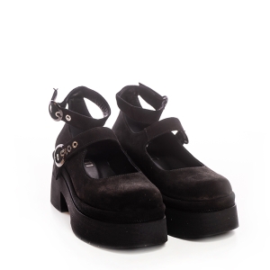 Pantofi damă platformă negri Voetti - Stil și confort!