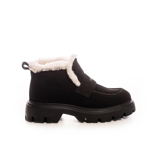 Botine Dama Piele Suede cu Talpă Groasă - Voetti