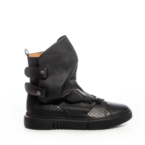Ghete Piele Înalte Negre
