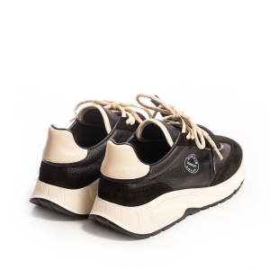 Adidași Piele Neagră Damă - Confort & Stil Urban!