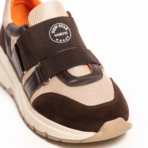 Adidași piele întoarsă maro - Confort & Stil Urban