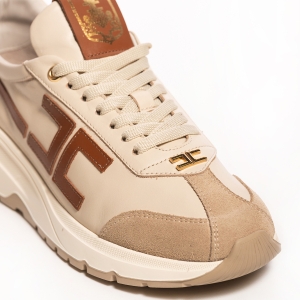 Sneakers Dama Piele Bej - Eleganță & Confort