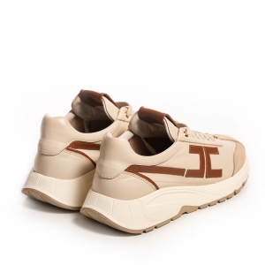 Sneakers Dama Piele Bej - Eleganță & Confort