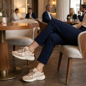 Adidași Damă Piele Bej