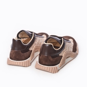 Sneakers Damă Piele & Dantelă - Stil Urban Chic