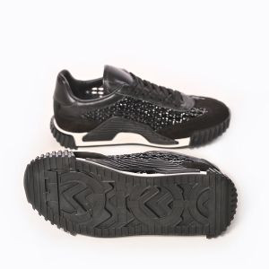 Adidași Negri Piele & Suede - Eleganță și Confort!