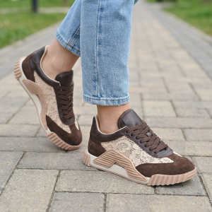 Sneakers Damă Piele & Dantelă - Stil Urban Chic