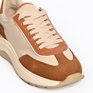 Mocasini Damă Piele Întoarsă Maro - Eleganță și Confort!