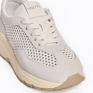 Sneakers Damă Piele & Dantelă - Stil Urban Chic