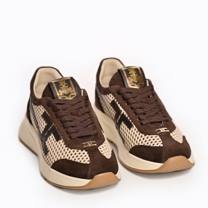 Tenisi crem cu dantelă - Eleganță și confort la fiecare pas!