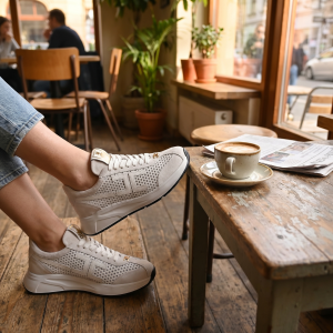 Descoperă Eleganța Urbană: Adidași de Damă Premium cu Design Perforat