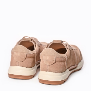 Sneakers piele întoarsă bej bărbați – Confort și stil casual
