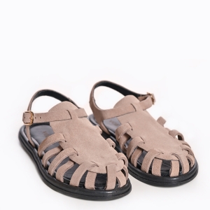 Sandale Femei VOETTI Nude Piele Întoarsă Casual Confortabile