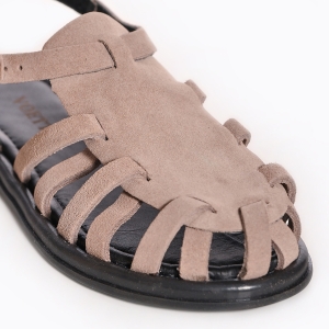 Sandale Femei VOETTI Nude Piele Întoarsă Casual Confortabile